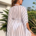Always Sun-Kissed Striped Swim Coverup