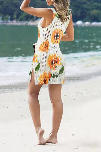 Vacation Ready Printed Swimsuit Coverup