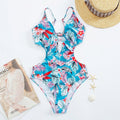 Sunny Day Floral Print One-Piece Swimsuit