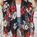 Beach Vibes Floral Print Long Sleeve Coverup