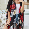 Beach Vibes Floral Print Long Sleeve Coverup