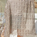 Wild Thing Leopard Print Long Sleeve Coverup