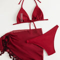 Sand a Message Tassel Bikini Set