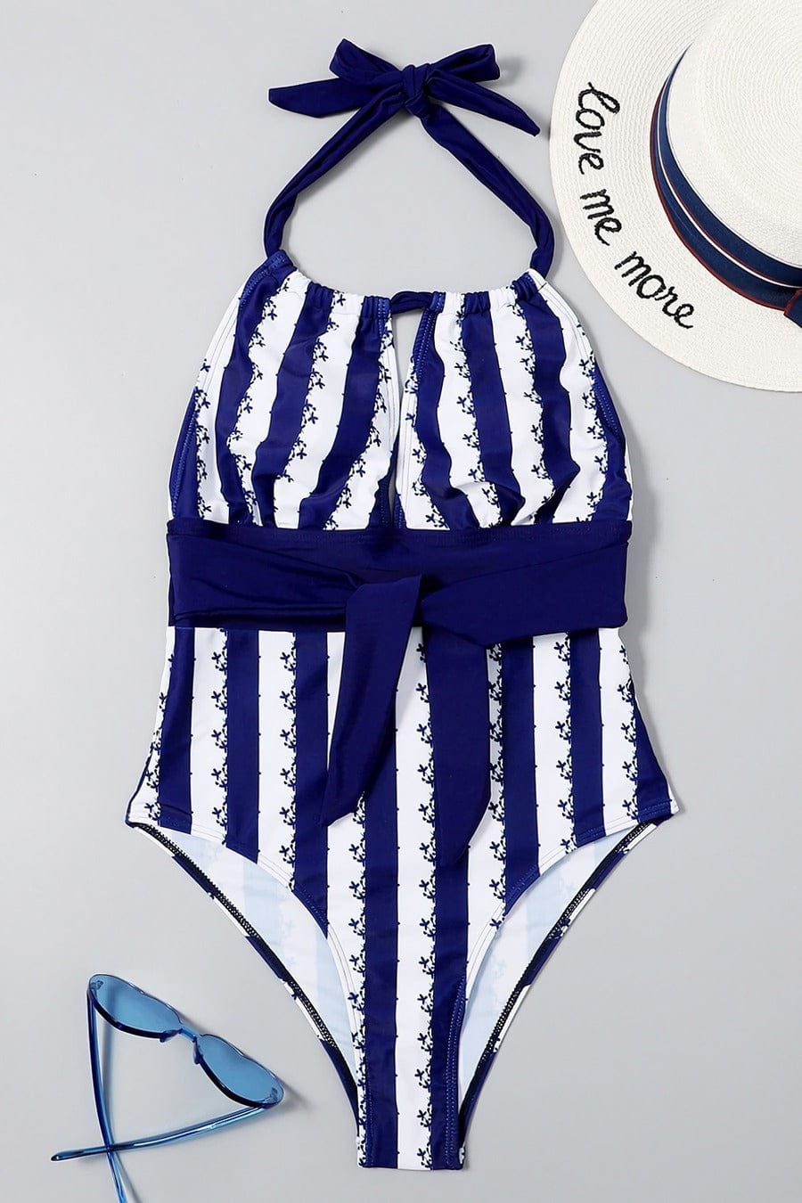 Feeling Beachy Striped One-Piece Swimsuit