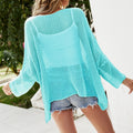 Island Calling Crochet Long Sleeve Coverup