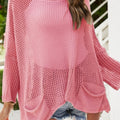 Island Calling Crochet Long Sleeve Coverup