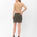 Britney Asymmetrical Accent Skirt - Green