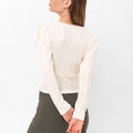 Daisy Bohemian Long-Sleeve Blouse - Beige