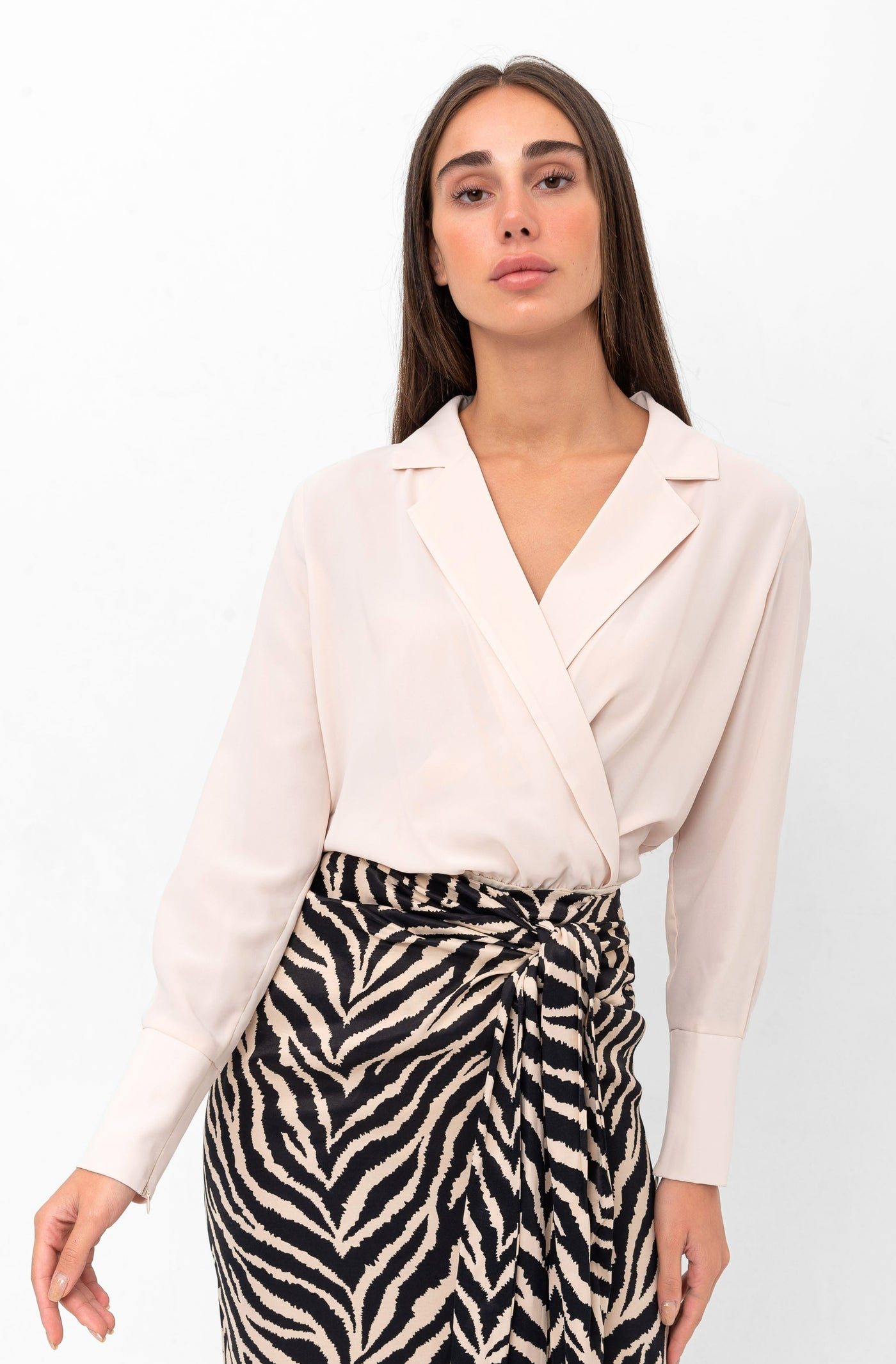 Divinity Sophisticated Crossover Blouse