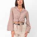 Marilyn Tie-Up Shirt - Beige
