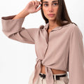 Marilyn Tie-Up Shirt - Beige