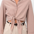 Marilyn Tie-Up Shirt - Beige