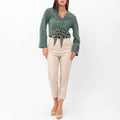 Marilyn Tie-Up Shirt - Green