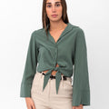 Marilyn Tie-Up Shirt - Green