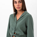 Marilyn Tie-Up Shirt - Green