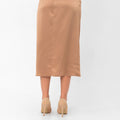 Audriana Wrap-Around Midi Skirt - Brown