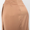 Audriana Wrap-Around Midi Skirt - Brown