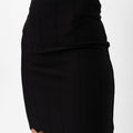 Parker Scalloped Pencil Skirt - Black