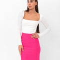 Belle Illusion Top - White