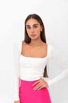 Belle Illusion Top - White