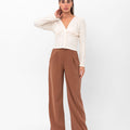 Daisy Bohemian Long-Sleeve Blouse - Beige