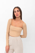 Belle Illusion Topp - Beige