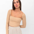 Belle Illusion Topp - Beige