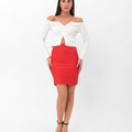 Tori Cutaway Off-Shoulder Top