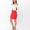 Tori Cutaway Off-Shoulder Top