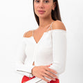 Tori Cutaway Off-Shoulder Top