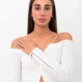 Tori Cutaway Off-Shoulder Top