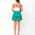 Deborah Flouncy Pleated Skirt - Green