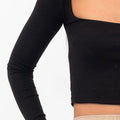 Belle Illusion Top - Black