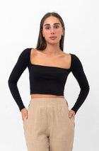 Belle Illusion Top - Black