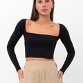 Belle Illusion Top - Black