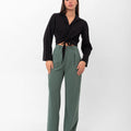 Marilyn Tie-Up Shirt - Black