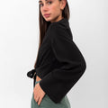 Marilyn Tie-Up Shirt - Black