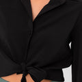 Marilyn Tie-Up Shirt - Black