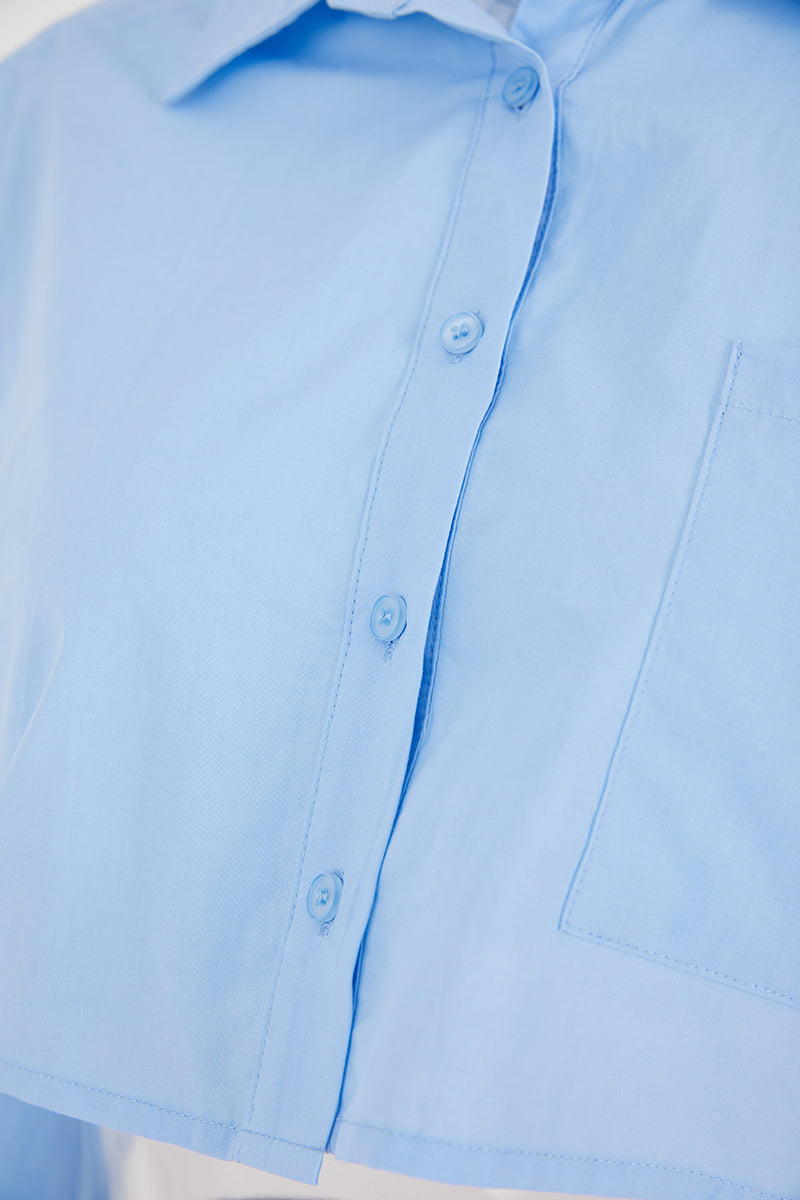 Pure cotton summery pocket stylish crop blouse
