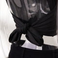 Stretch Lace-up Backless Slim Top