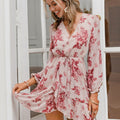 Stolen Flowers V-neck Mini Dress