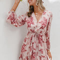 Stolen Flowers V-neck Mini Dress