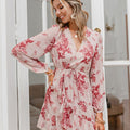 Stolen Flowers V-neck Mini Dress