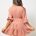 Classy Promises V-neck Mini Dress
