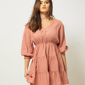 Classy Promises V-neck Mini Dress