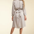 Alluring Dream Button-Up Midi Dress