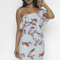 Be bold One-off shoulder floral dress