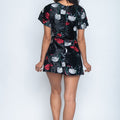 Let me have your attention Black Elegant short dress