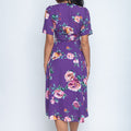Lilac Long purple floral dress