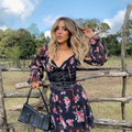 Flawless full sleeve mini floral dress